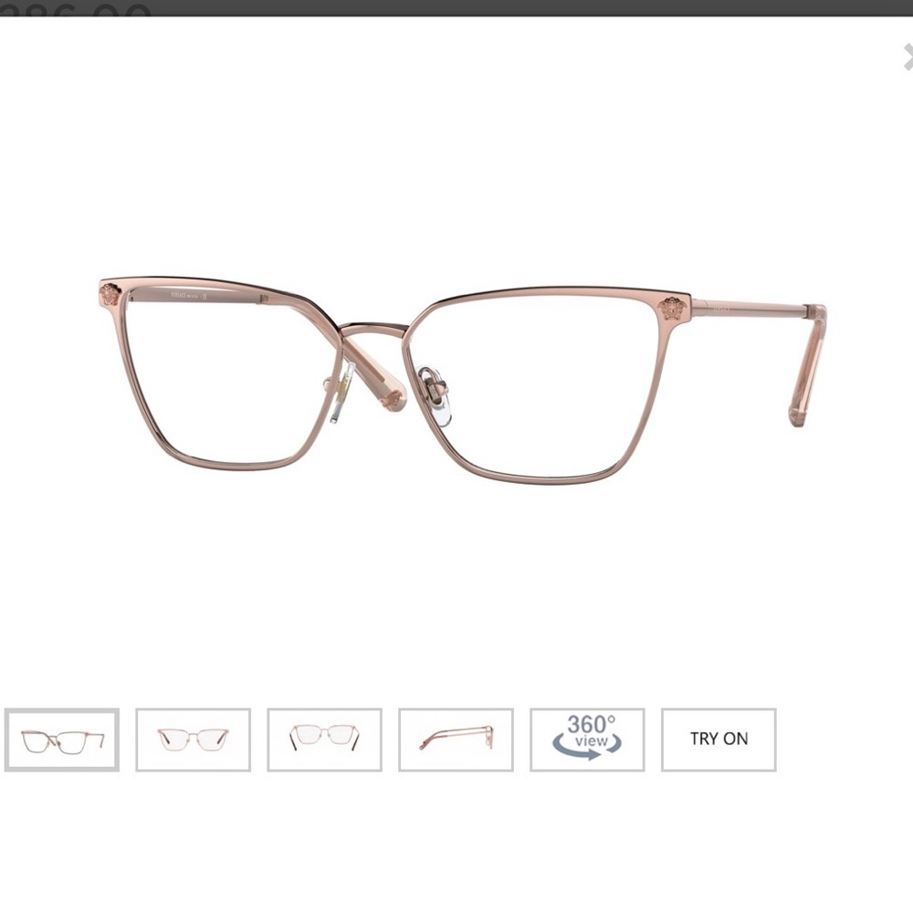 Versace Rose Gold Women's Glasses - like new